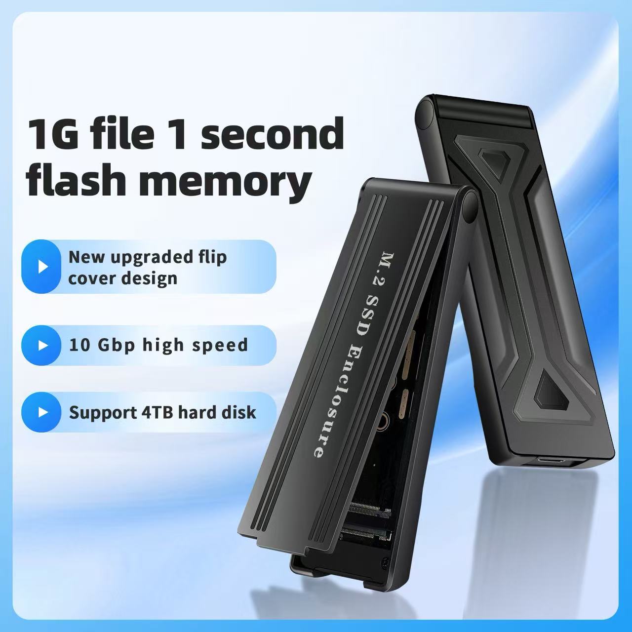 Zilkee NVMe & M.2 SSD Recovery Enclosure — Read Any Modern Laptop SSD (USB-C & USB-A, 10 Gbps)
