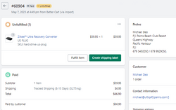 EXTRA SHIPPING FEE OF Michael Deo