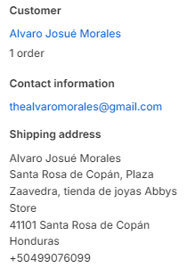 EXTRA SHIPPING FEE for Alvaro Josué Morales