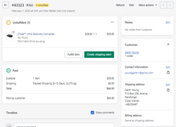 EXTRA SHIPPING FEE FOR Mr. Garth Young