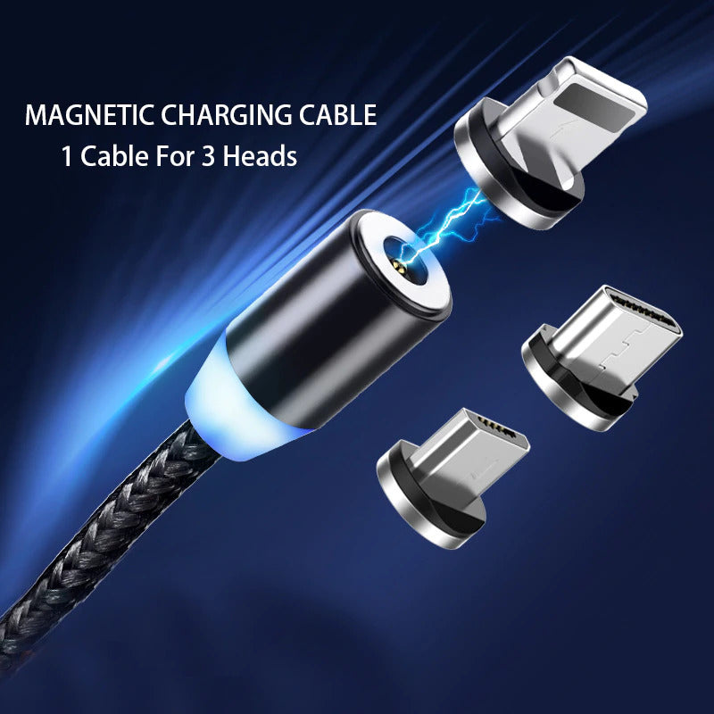 Cable de carga magnético Zilkee™ (3 en 1) 