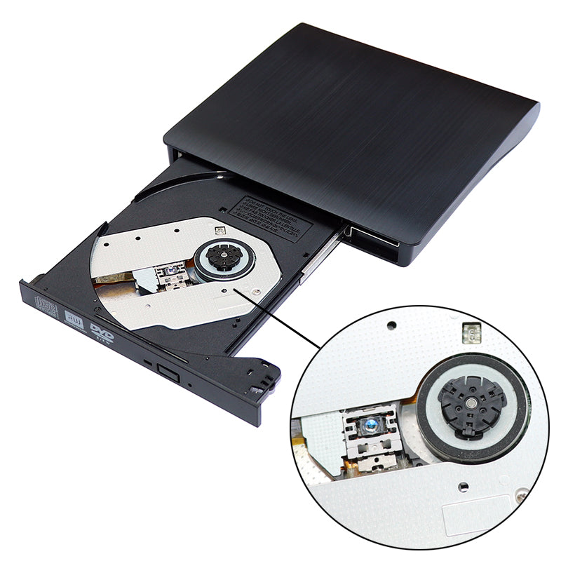 Lector y grabador externo de CD/DVD Zilkee™