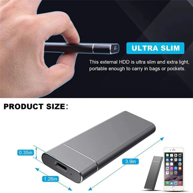 Zilkee™ Mini External Hard Drive